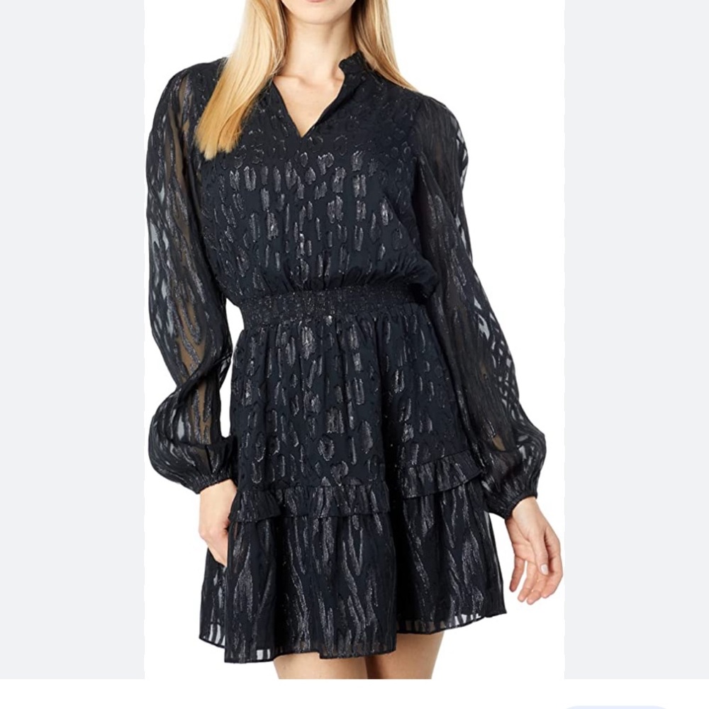 Black Onyx Avelynn Lilly Pulitzer Silk  dress.